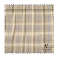 Alexander Collection - Regular Fit Beige Glen Plaid Double Breasted 2-Piece Suit