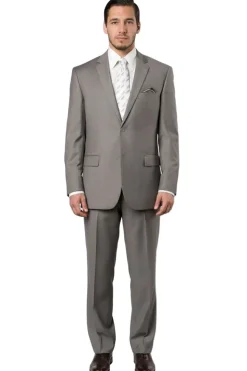 Bacchus Collection - Modern Fit Suit 2 Button 2 Piece in Sand