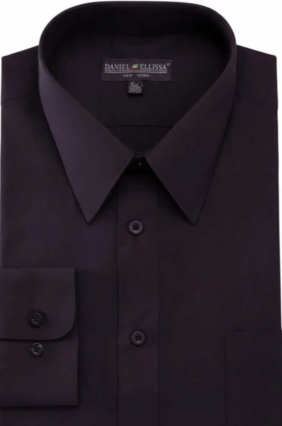 Basic Dress Shirt Convertible Cuff Regular Fit in Plum