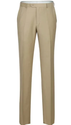 Bevagna Collection - Beige 100% Virgin Wool Regular Fit Pick Stitched 2 Piece Suit