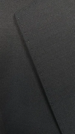 Bevagna Collection - Black 100% Virgin Wool Regular Fit Pick Stitched 2 Piece Suit