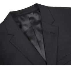 Bevagna Collection - Charcoal 100% Virgin Wool Regular Fit Pick Stitched 2 Piece Suit