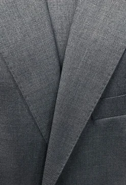 Bevagna Collection - Gray 100% Virgin Wool Regular Fit Pick Stitched 2 Piece Suit