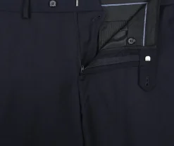 Bevagna Collection - Navy 100% Virgin Wool Regular Fit Pick Stitched 2 Piece Suit