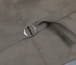 Bevagna Collection - Wool Suit Dress Vest 5 Buttons Regular Fit In Light Gray