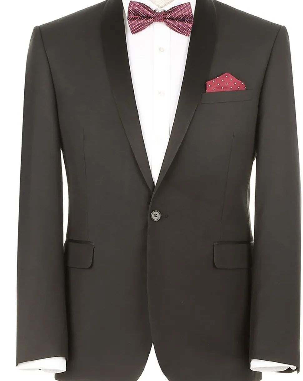 Black 2 Piece Tuxedo Shawl Lapel Slim Fit