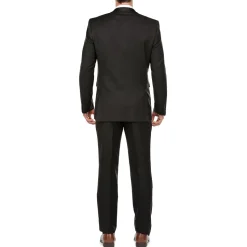 Black 2 Piece Tuxedo Shawl Lapel Slim Fit