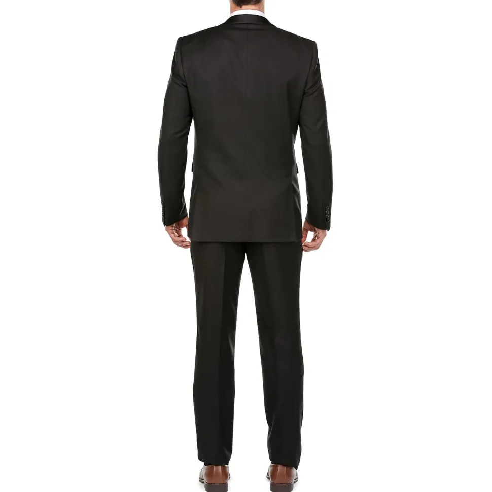 Black 2 Piece Tuxedo Shawl Lapel Slim Fit