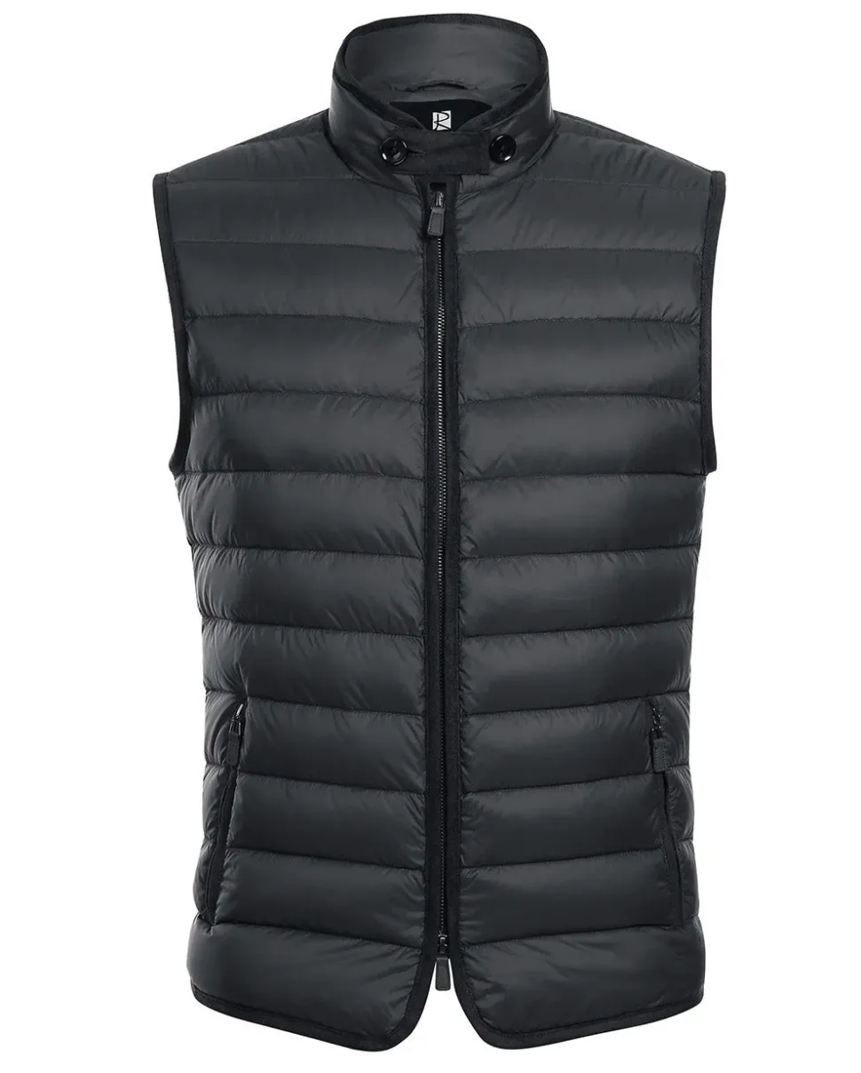 Black Regular Classic Fit Goose Down Vest