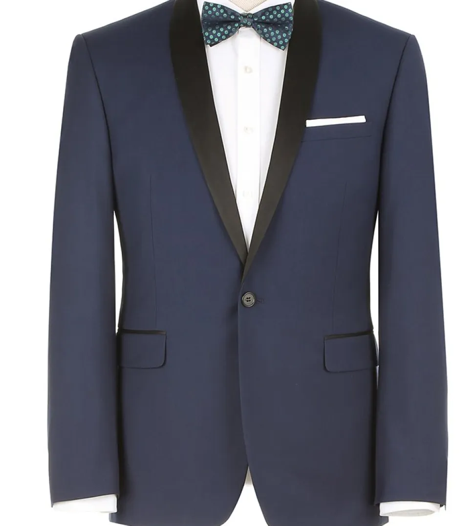 Blue 2 Piece Tuxedo Shawl Lapel Slim Fit