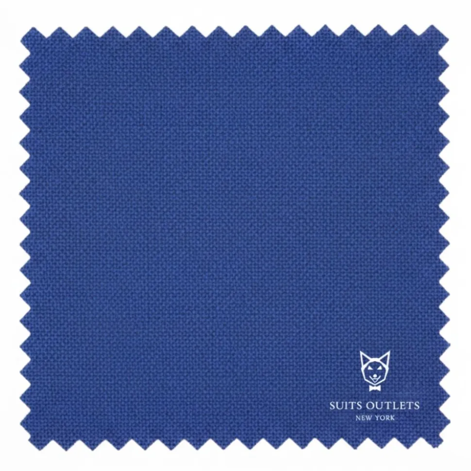 Blue Slim Fit 2 Piece Tuxedo With Satin Peak Lapel