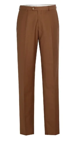 Brown 2-Piece Single Breasted Notch Lapel Slim Fit Dress Suit