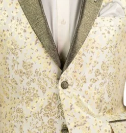 Champagne Sim Fit Tuxedo 2 Pieces with Matching Bow Tie