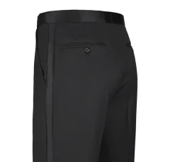 Classic Black Regular Fit 100% Wool Tuxedo Suit