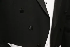 Classic Full Dress Tuxedo Tails 2 Piece Regular Fit In Black
