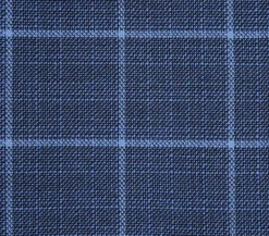 Classic Regular Fit Blazer Windowpane Pattern in Blue