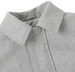 English Laundry Gray Slim Fit Wool Blend Short Coat