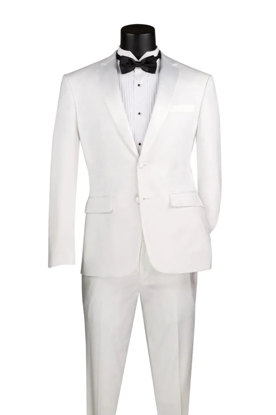 Excalibur Collection - Slim Fit Tuxedo 2 Piece 2 Button Design in White