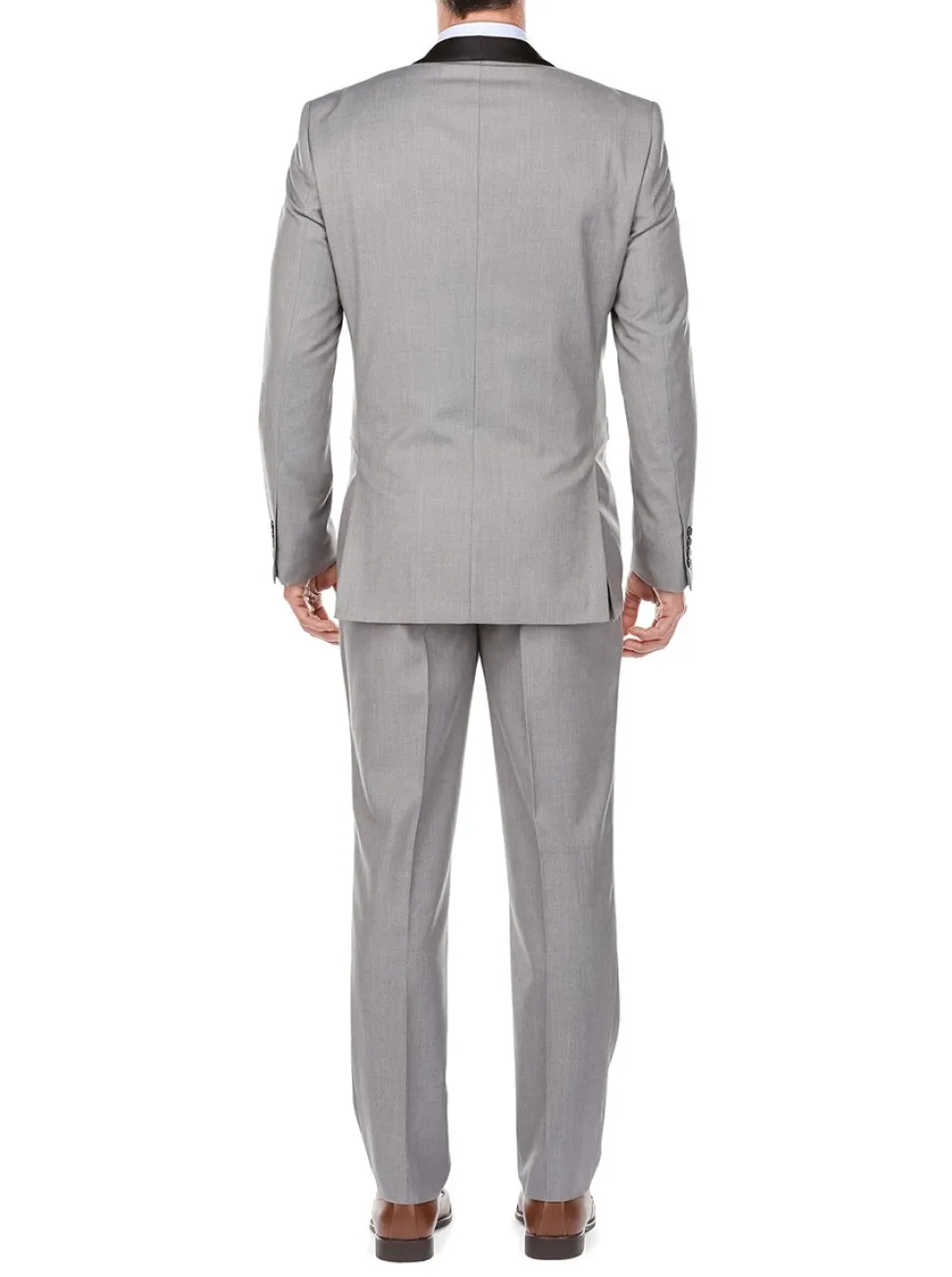 Gray 2 Piece Tuxedo Shawl Lapel Slim Fit
