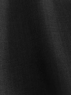 Greenwich Collection - Black 3 Piece Regular Fit Textured Suit
