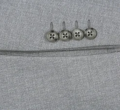 Half Canvas Slim Fit Blazer in Gray