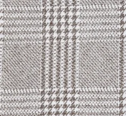 Half Canvas Slim Fit Blazer in Plaid Gray
