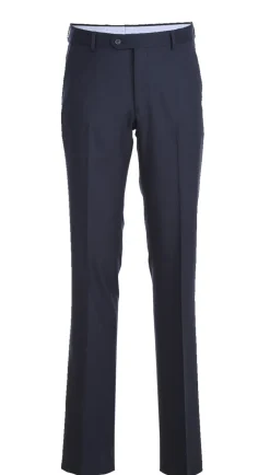 Half Canvas Stretch Wool Dress Suit Modern Fit 2 Piece in Navy