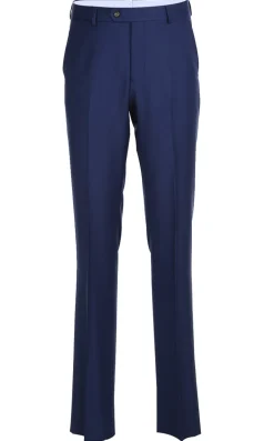 Half Canvas Wool Dress Suit Regular Fit 2 Piece in Blue