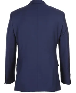 Half Canvas Wool Dress Suit Regular Fit 2 Piece in Blue