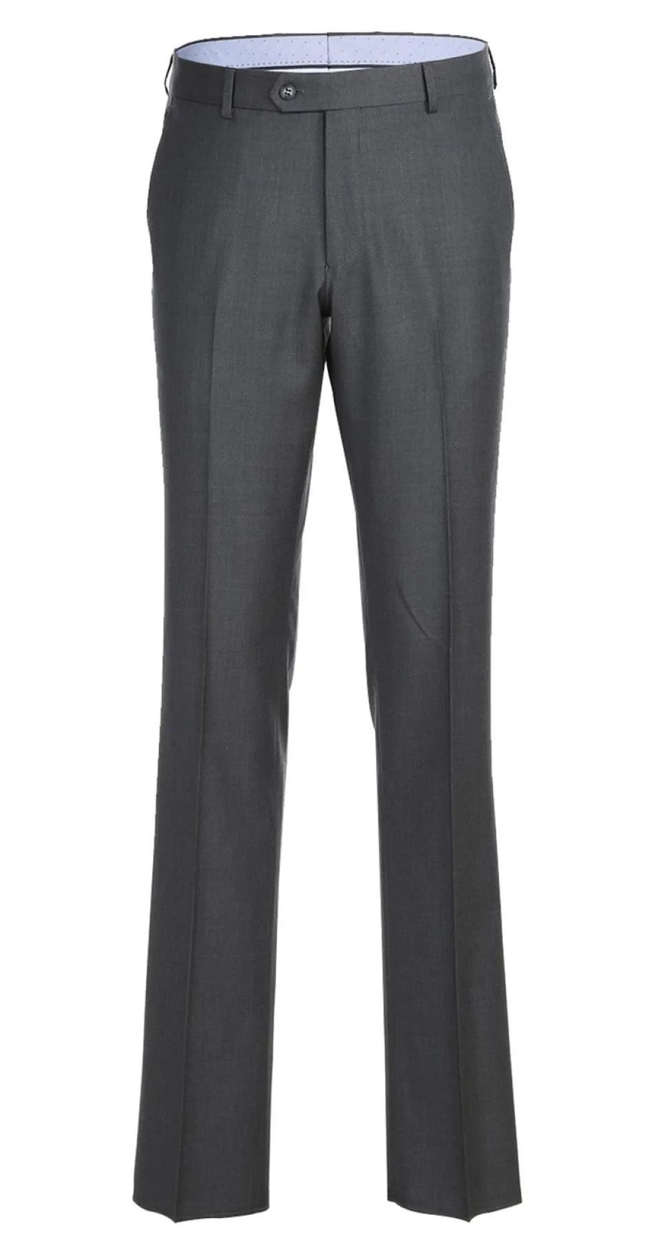Half Canvas Wool Dress Suit Regular Fit 2 Piece in Gray