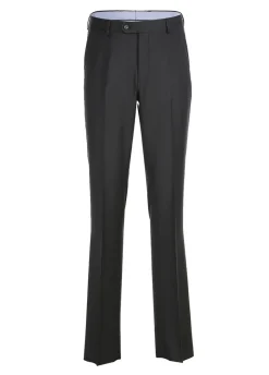 Half Canvas Wool Dress Suit Regular Fit 2 Piece in Black