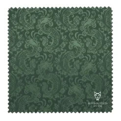 Hunter Green Tone on Tone Paisley Pattern Slim Fit Men's 2 Piece Suit