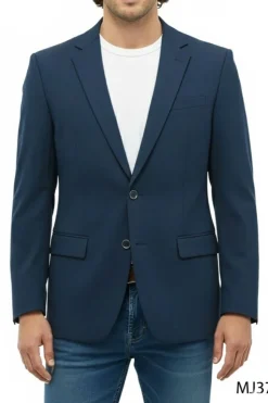 Indigo Slim Fit 2-Button Jacket
