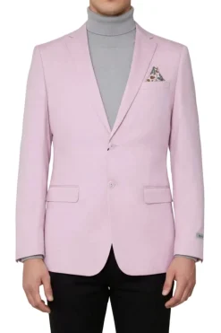 Lavender Hybrid Fit Single Breasted Notch Lapel Jacket