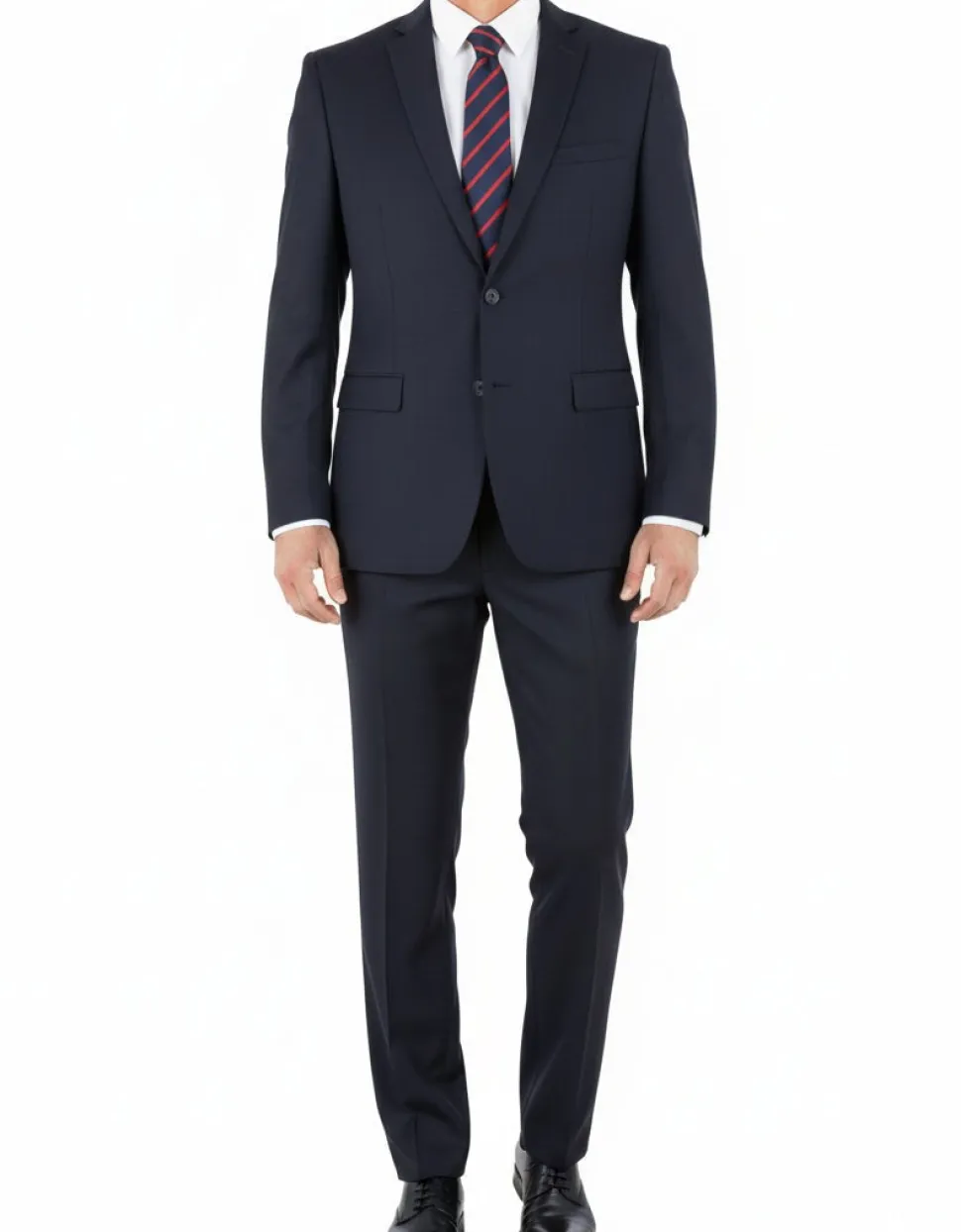 Lexington Collection - Navy Regular Fit 2 Piece Notch Lapel Suit