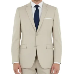 Lexington Collection - Sand Regular Fit 2 Piece Notch Lapel Suit