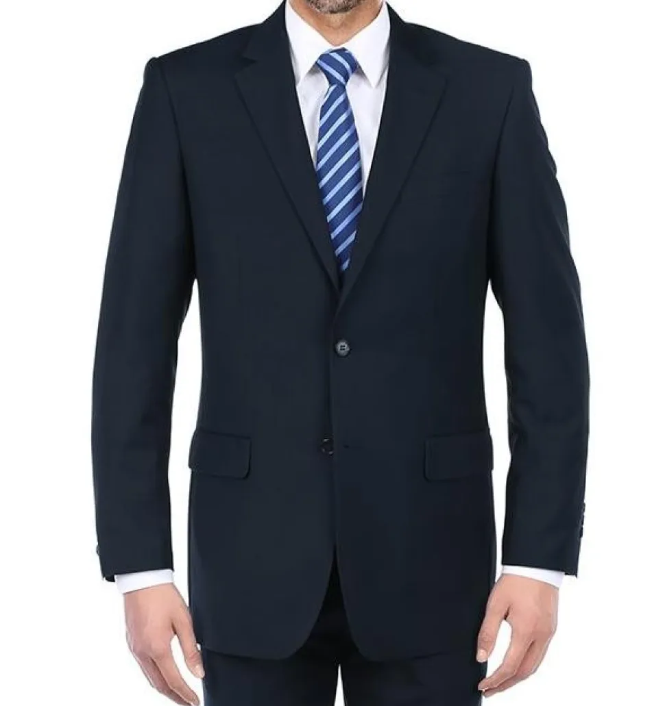 (Limited Sizes) 2 Piece Suit 2 Buttons Regular Fit In Dark Navy
