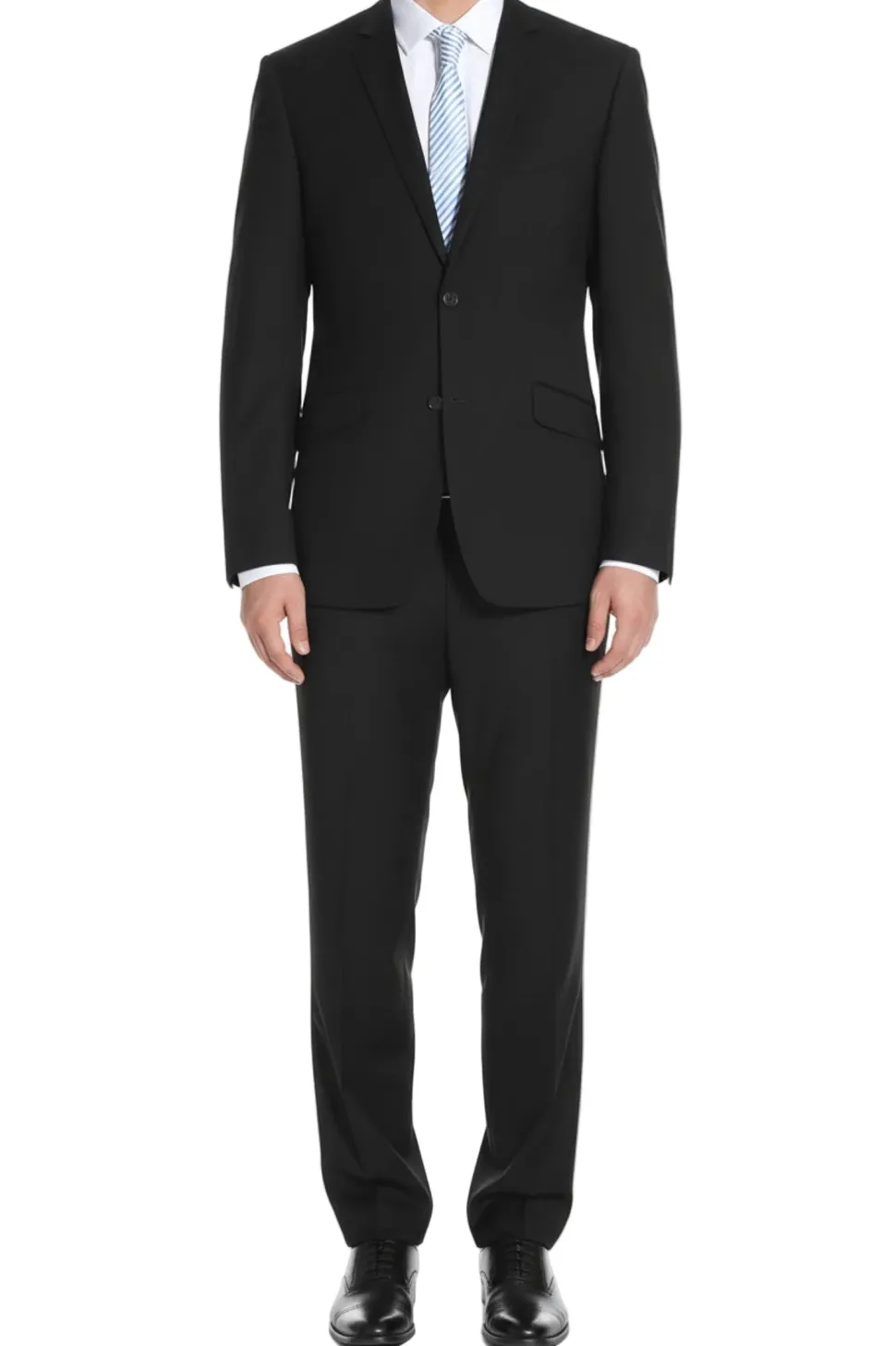 (Limited Sizes) Slim Fit 2 Piece Stretch Suit in Black