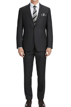 (Limited Sizes) 100% Virgin Wool Regular Fit Charcoal Suit