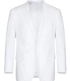 Linen Suit 2 Piece 2 Buttons Regular Fit In White