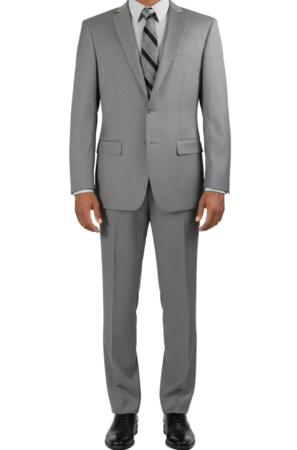(50L) Slim Fit Men's Suit 2 Piece 2 Button in Gray