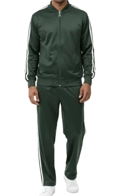 Men's Casual Jogging Set 2 Piece in Hunter Green