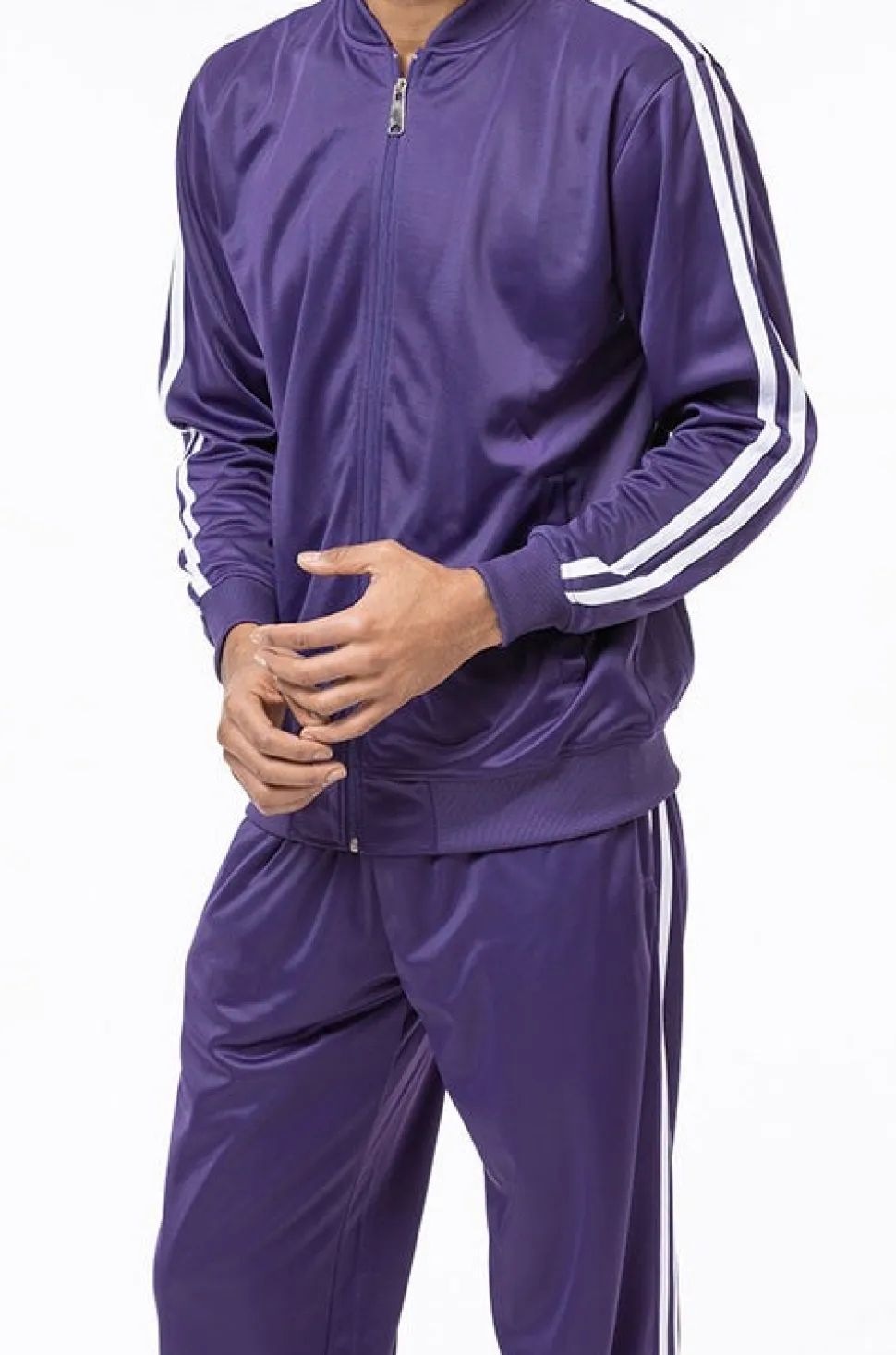 Men's Casual Jogging Set 2 Piece in Purple