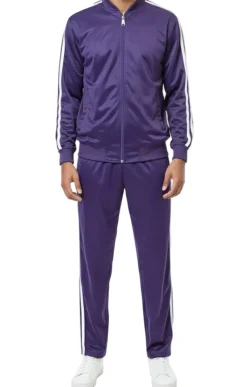 Men's Casual Jogging Set 2 Piece in Purple