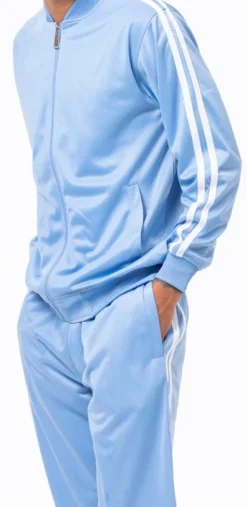 Men's Casual Jogging Set 2 Piece in Carolina Blue