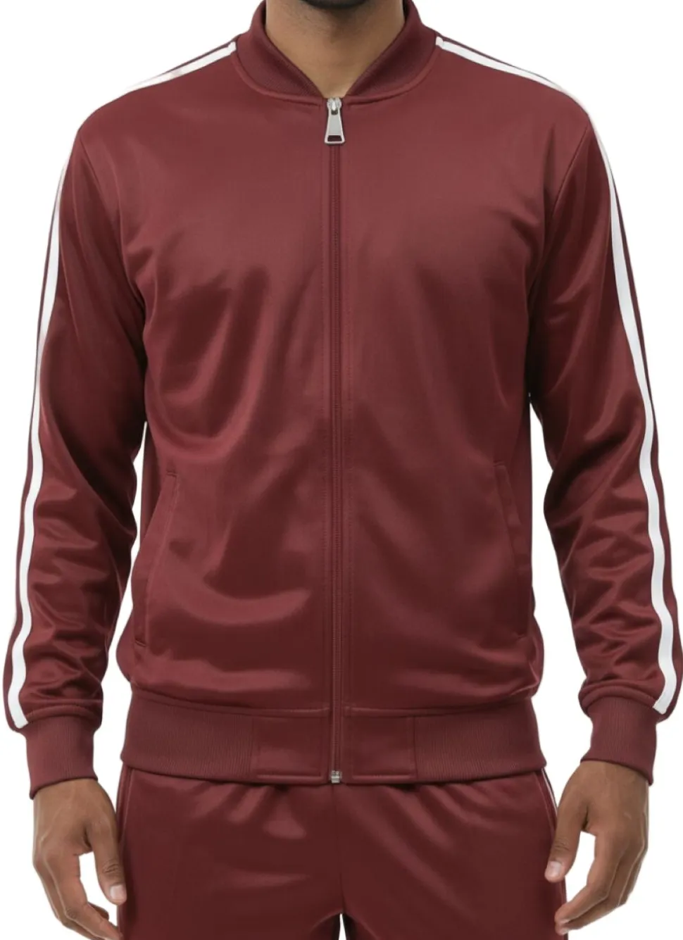 Men's Casual Jogging Set 2 Piece in Burgundy