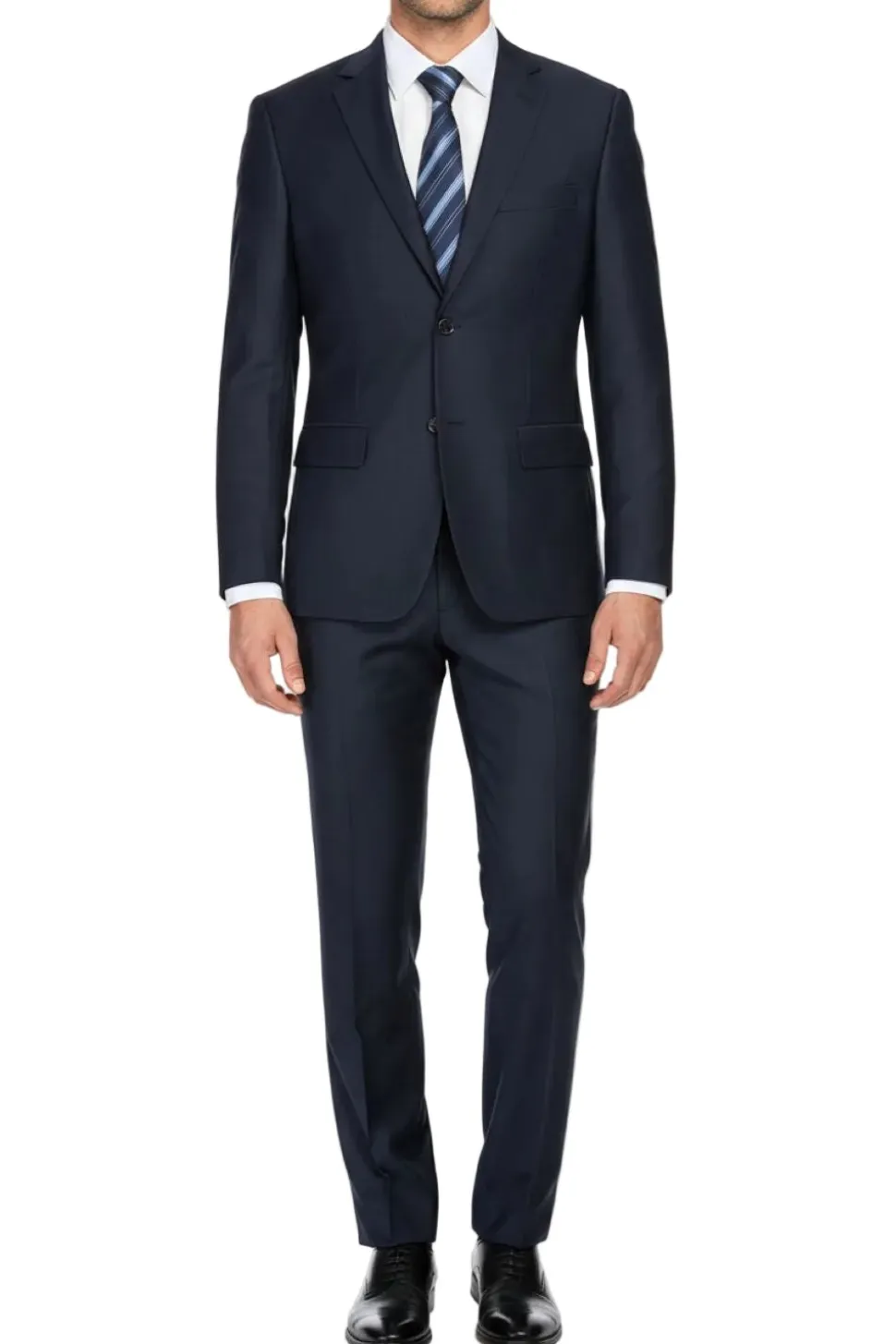 Men's Regular Fit Formal 2-Piece Suit - Blue