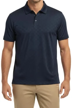 Men's Stretch Polo Shirt - Navy