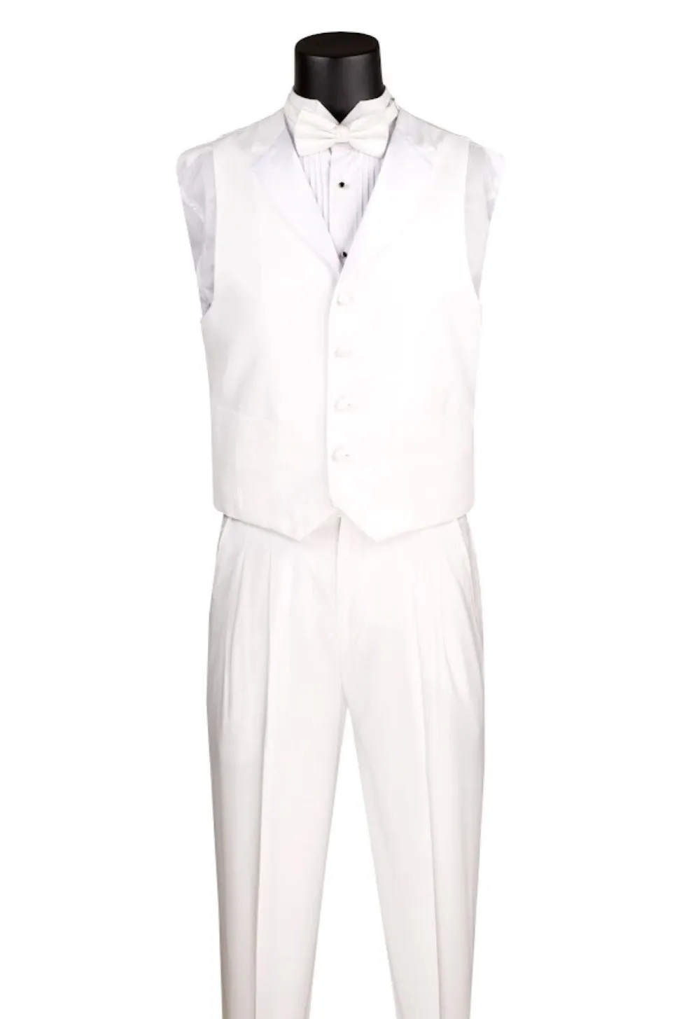 Men's Tuxedo Regular Fit Collection With Tails 3 Piece In White