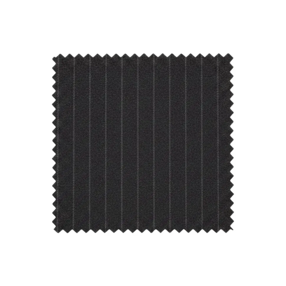Modern Fit 2 Piece Pinstripe Suit 2 Button Black